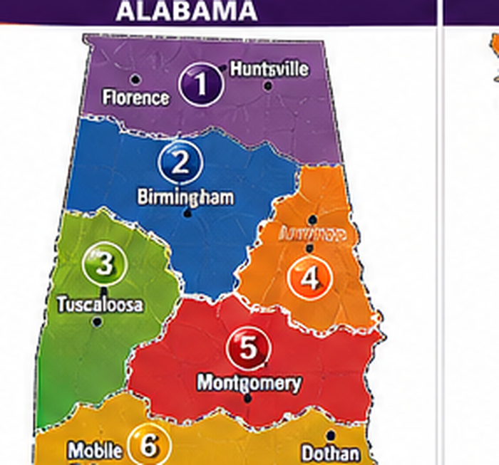 Alabama MSP Regional Structure Map