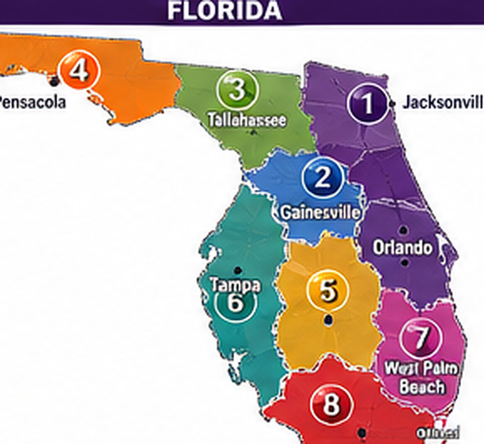 Florida MSP Regional Structure Map
